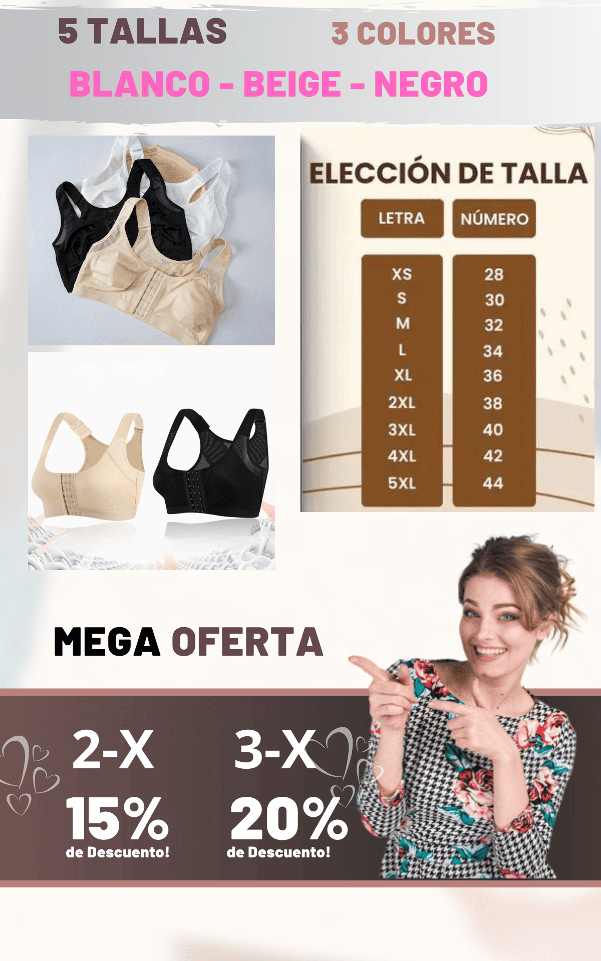 BRASIER CORRECTOR DE POSTURA