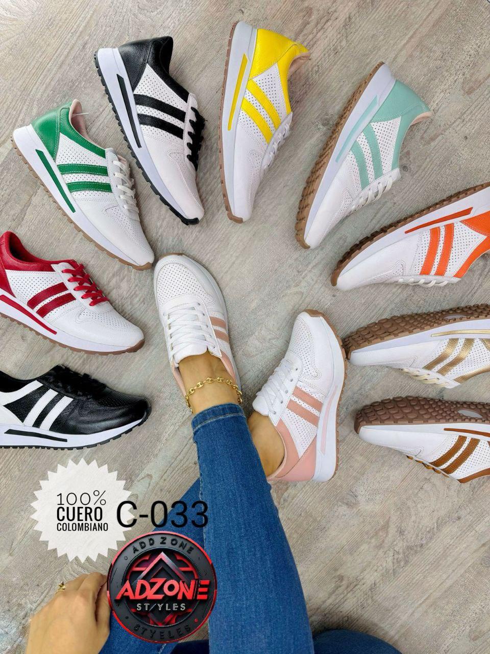 Calzado Tenis Cuero Dama | C-033